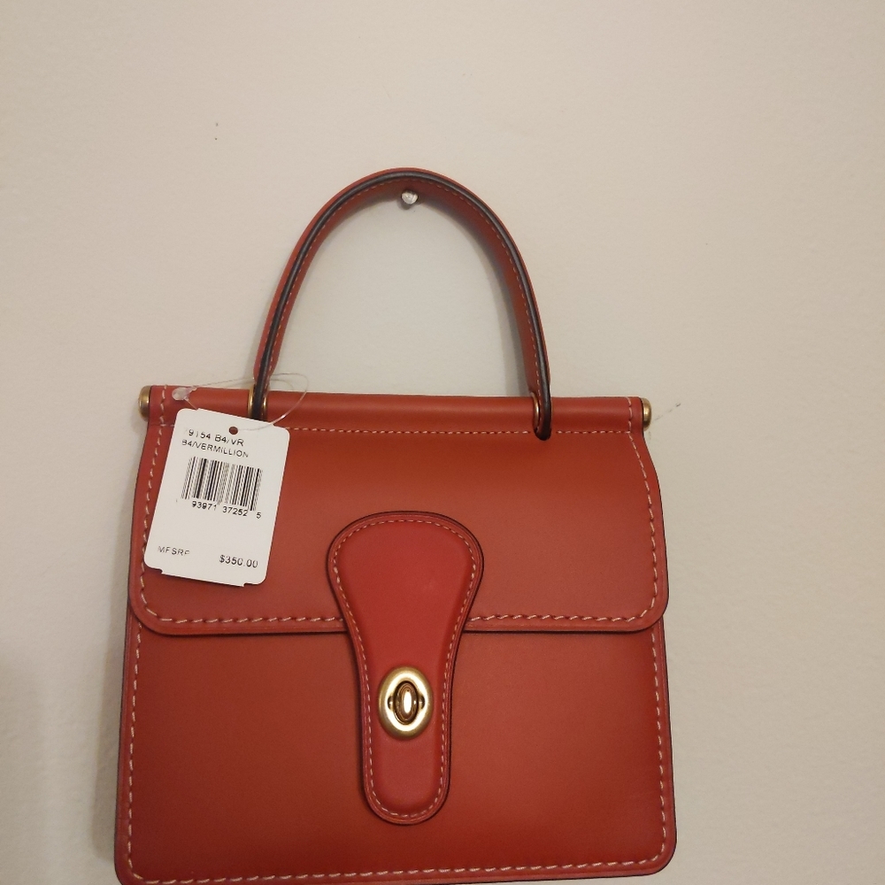 Coach Willis Top Handle 18 (Mini bag) - Vermillion